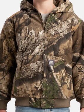 Youth Softstone Duck Hooded Jacket Berne